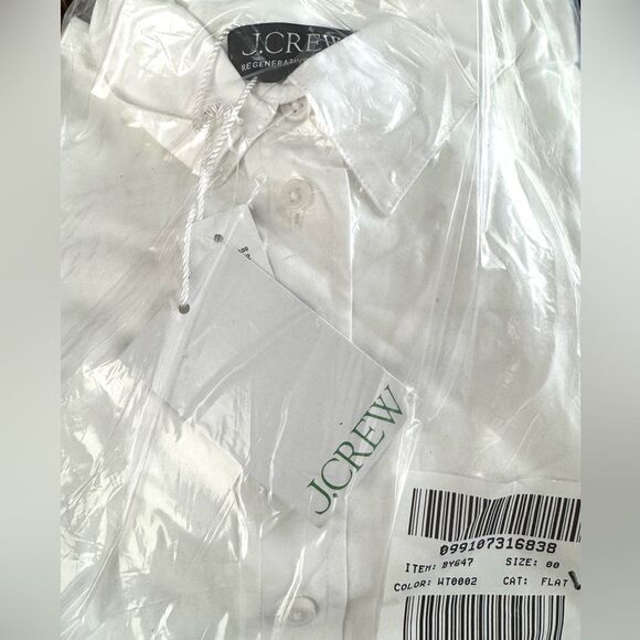 NWT J CREW Wren slim shirt in stretch cotton poplin in white - Picture 7 of 7